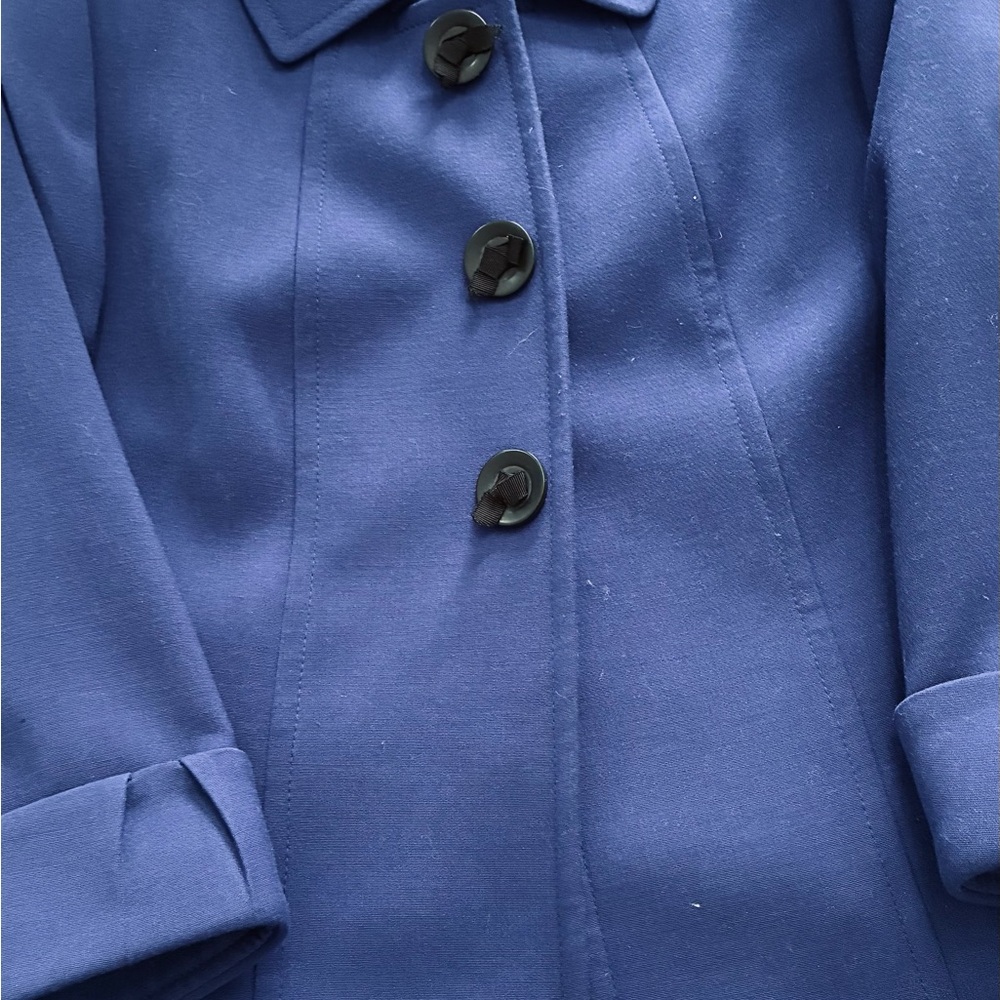 Tahari Classic Navy Coat